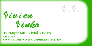 vivien vinko business card